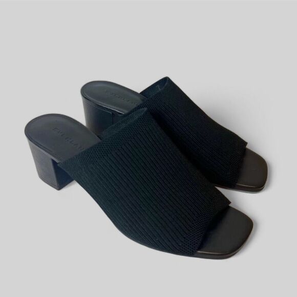 Everlane The Glove Mule in ReKnit in Black Size 7 NEW - Picture 8 of 16